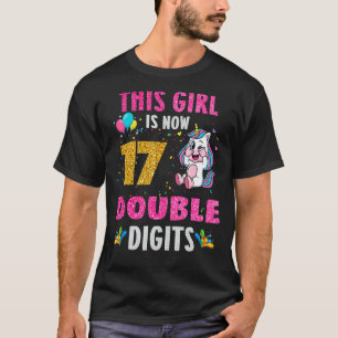 Camiseta Es mi cumpleaños número 17, este Chica tiene ahora