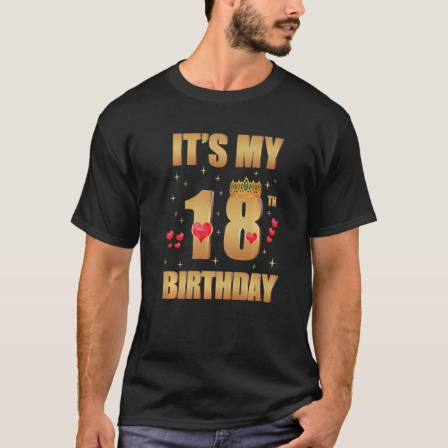 Camiseta Es mi cumpleaños número 18, 18 años, cumpleaños nú (Anverso)