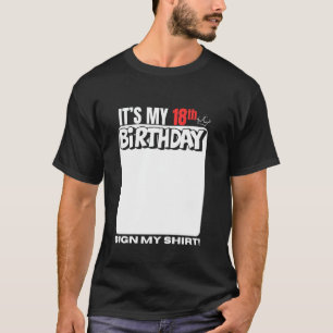Camiseta Es mi cumpleaños número 18 Cumpleaños de 18 años F