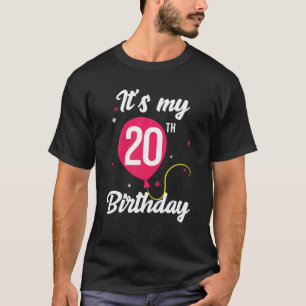 Camiseta Es mi cumpleaños número 20, cumpleaños gracioso B-