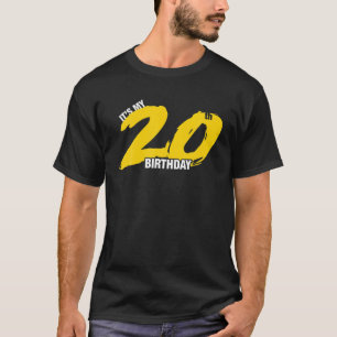 Camiseta Es Mi Cumpleaños Número 20 Diseño Gráfico De Celeb