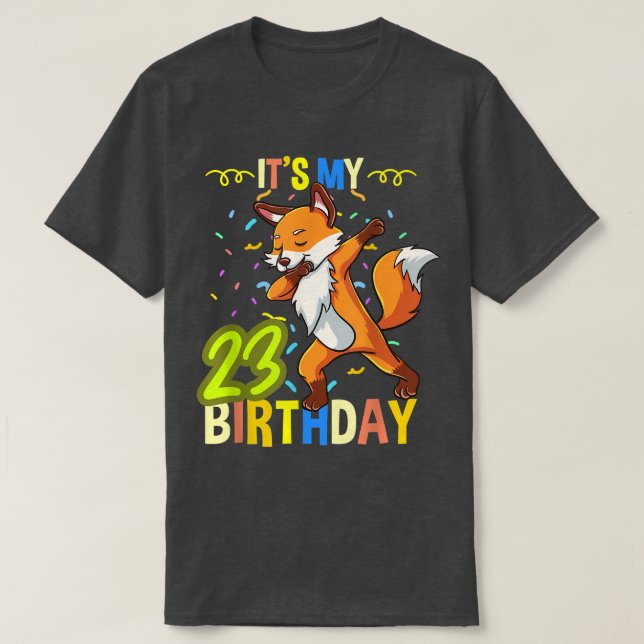 Camiseta Es mi cumpleaños número 23 (Diseño del anverso)