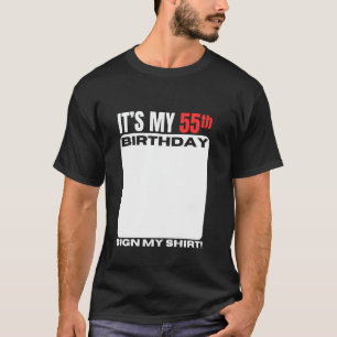Camiseta Es mi cumpleaños número 55 Cumpleaños de 55 años F