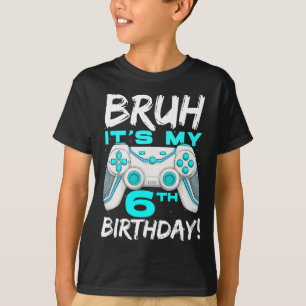 Camiseta Es mi cumpleaños número 6 Cumpleaños de juegos de