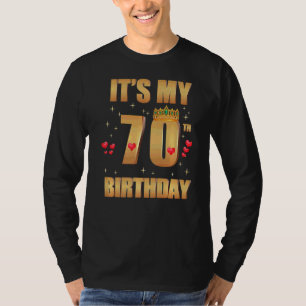 Camiseta Es mi cumpleaños número 70, 70 años, cumpleaños Q