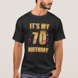 Camiseta Es mi cumpleaños número 70, 70 años, cumpleaños Q