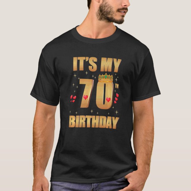 Camiseta Es mi cumpleaños número 70, 70 años, cumpleaños Q (Anverso)
