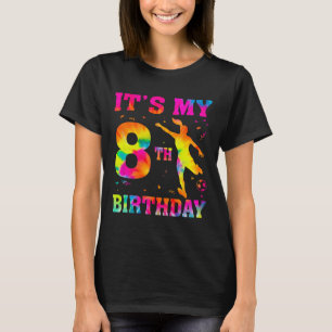 Camiseta Es mi cumpleaños número 8 de fútbol 8 años de edad