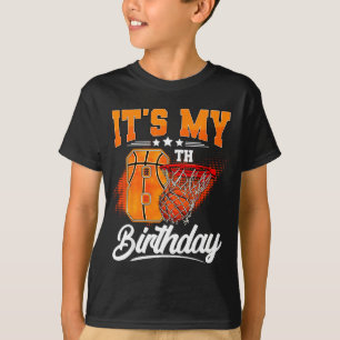 Camiseta Es Mi Cumpleaños Número 8 Niño Baloncesto 8 Años C