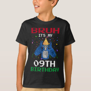 Camiseta Es mi cumpleaños número 9 9 años divertido gorila 