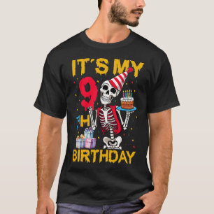 Camiseta Es mi cumpleaños número 9 de la fiesta de cumpleañ