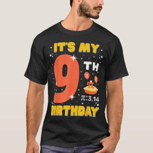 Camiseta Es Mi Cumpleaños Número 9 Día Pi Matemáticas 9 Año