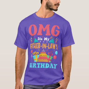 Camiseta Es mi cumpleaños padre en la ley familia regalo fe