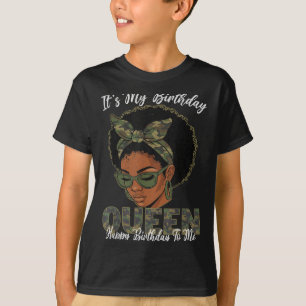 Camiseta Es Mi Cumpleaños Reina Chicas Negras Cumpleaños Af