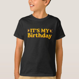 Camiseta Es mi cumpleaños Retro