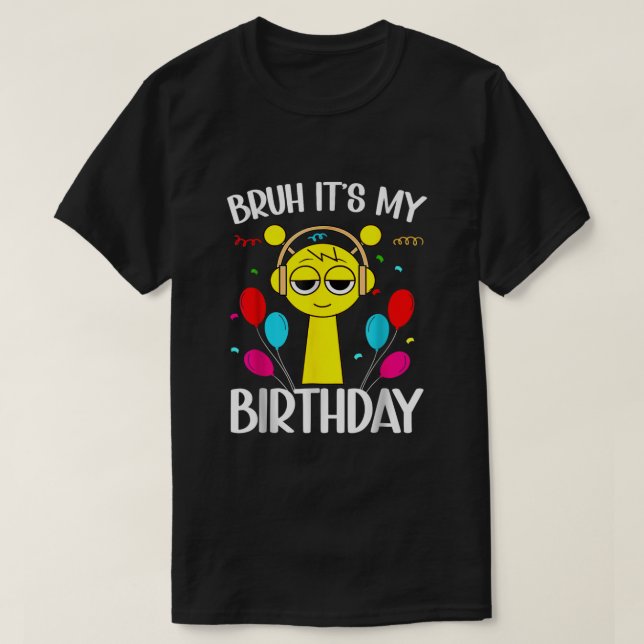 Camiseta | es mi cumpleaños Sprunki cumpleaños T-Shirt (Diseño del anverso)