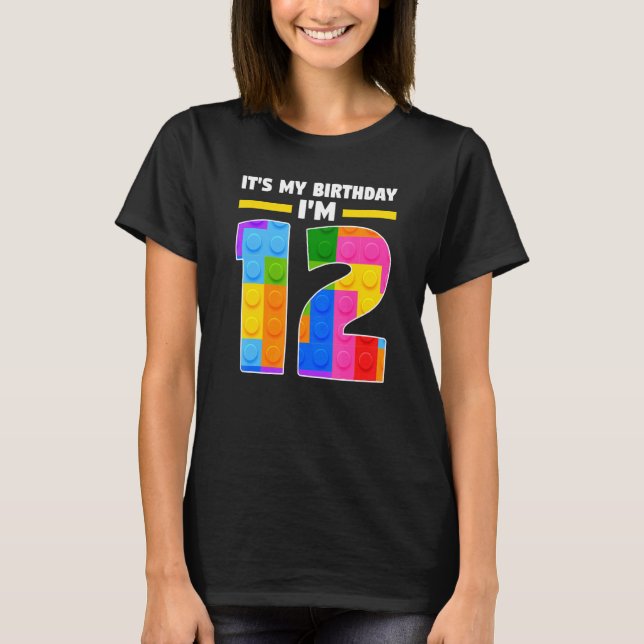 Camiseta Es mi cumpleaños, tengo 12 años y 12 años (Anverso)