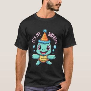 Camiseta Es Mi Cumpleaños Tortuga Marina Lindo Cumpleaños O