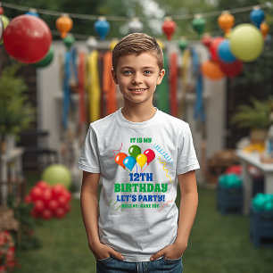 Camiseta Es Mi Cumpleaños Vamos a la Fiesta Regla 1 Torta