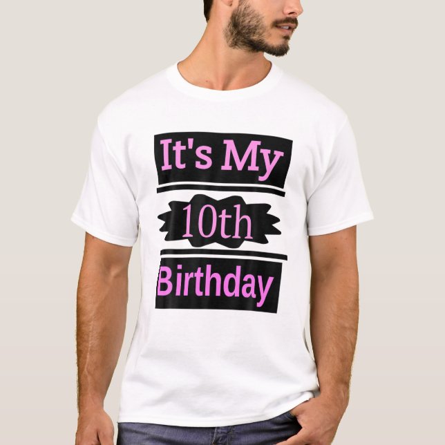 Camiseta Es mi décimo cumpleaños (Anverso)