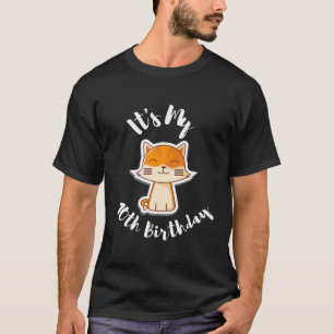 Camiseta Es mi décimo cumpleaños, décimo cumpleaños, gato f