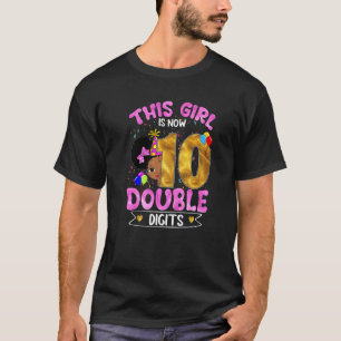 Camiseta Es mi décimo cumpleaños este Chica es ahora 10 Bla
