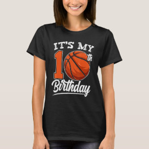 Camiseta Es mi décimo cumpleaños jugador de baloncesto 10 B