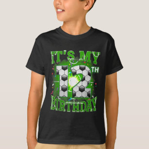 Camiseta Es mi décimo segundo cumpleaños, chicos, fútbol de