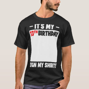 Camiseta Es mi décimo tercer cumpleaños, 13 años, cumpleaño