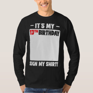 Camiseta Es mi décimo tercer cumpleaños, 13 años, cumpleaño