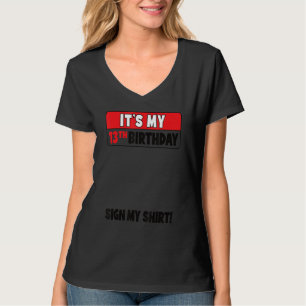 Camiseta Es mi décimo tercer cumpleaños, adolescente de 13 