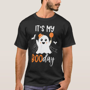 Camiseta Es mi día de boo lindo Halloween cumpleaños fantas