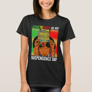 Camiseta Es Mi Día De La Independencia Las Mujeres Negras E