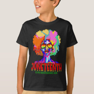 Camiseta Es mi Día de la Independencia las mujeres negras o