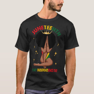 Camiseta Es mi Día de la Independencia - Reina negra Chica