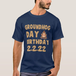 Camiseta Es mi Día de la Marmota Cumpleaños 2.2.22 Febrero
