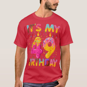 Camiseta Es mi dulce cumpleaños 49 Donut de 49 años