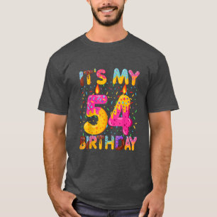 Camiseta Es mi dulce cumpleaños número 54 Donut de 54 años