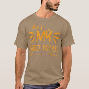 Camiseta Es mi dulce papa. Gracias a mi pareja.