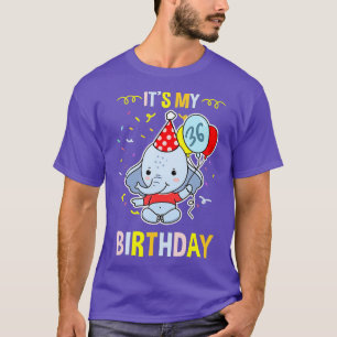 Camiseta Es mi elefante de cumpleaños número 36