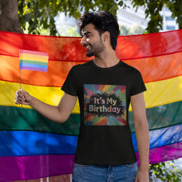 Camiseta Es mi explosión colorida de cumpleaños