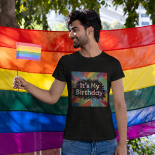 Camiseta Es mi explosión colorida de cumpleaños