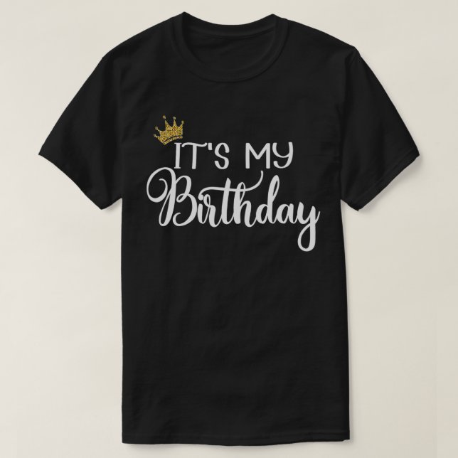 Camiseta Es mi Fiesta de cumpleaños feliz (Diseño del anverso)