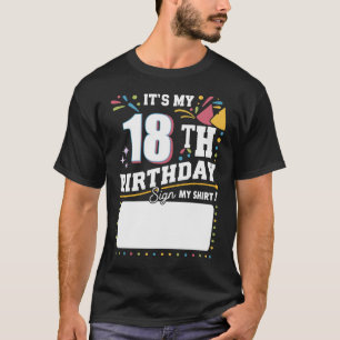 Camiseta Es mi fiesta de cumpleaños número 18 años