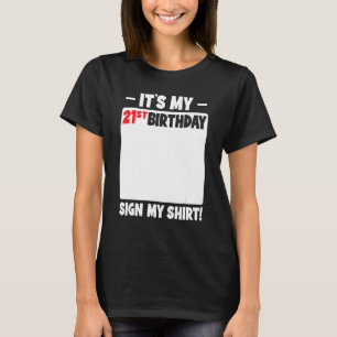 Camiseta Es mi fiesta de cumpleaños número 21