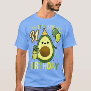 Camiseta Es mi fiesta de cumpleaños número 31 de aguacate