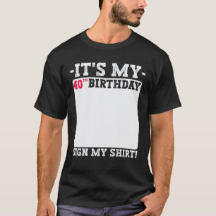 Camiseta Es mi fiesta de cumpleaños número 40 años