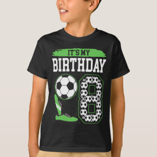 Camiseta Es mi fiesta de cumpleaños número 8 de fútbol Cump