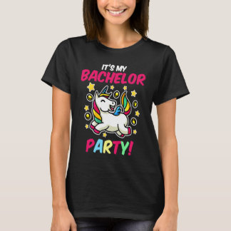 Camiseta Es Mi Fiesta de Despedida de Soltero Unicornio Fie