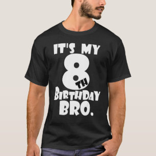 Camiseta es mi fiesta de octavo cumpleaños hermano octavo d